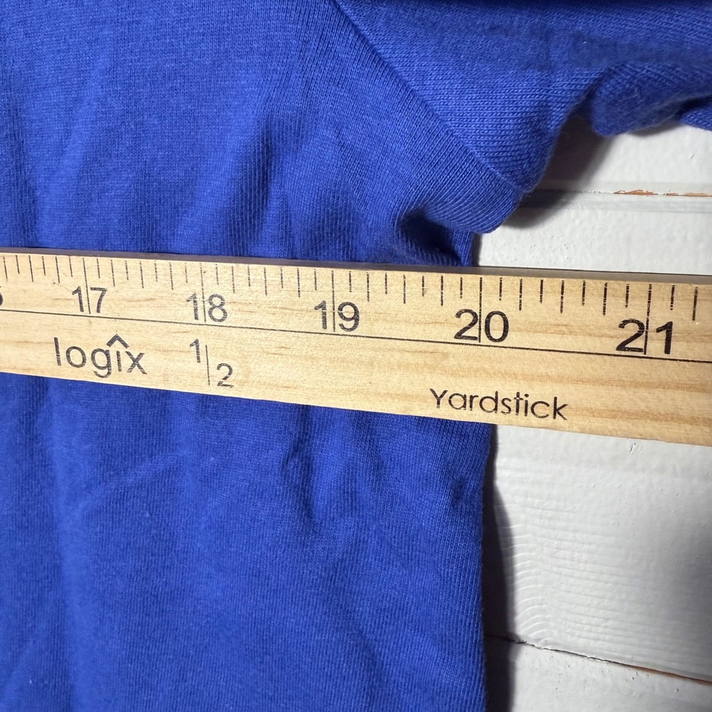 Champion Kansas Jayhawks‎ T-Shirt Mens Medium Royal Blue Collegiate - Picture 5 of 6